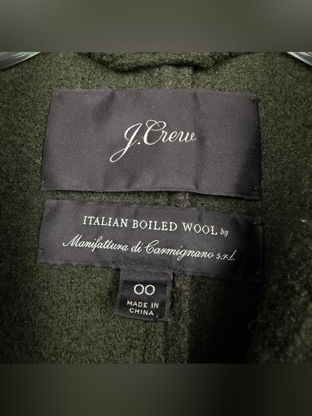 J Crew Italian Boiled Wool Two Button Double Breasted Daphne Coat - Picture 4 of 5